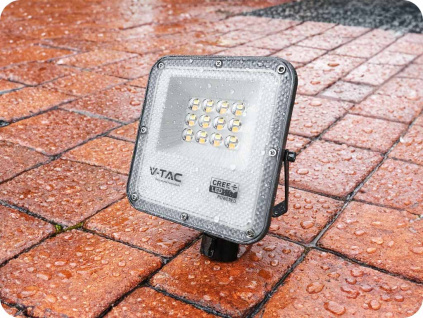 LED reflektor 10W, 730lm, CCT zmena farby 3000K/4000K/6500K, CREE CHIP, čierny