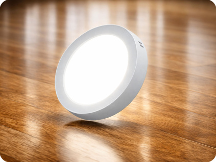 LED prisadený panel s napájacím zdrojom 12W, 1200lm, okrúhly