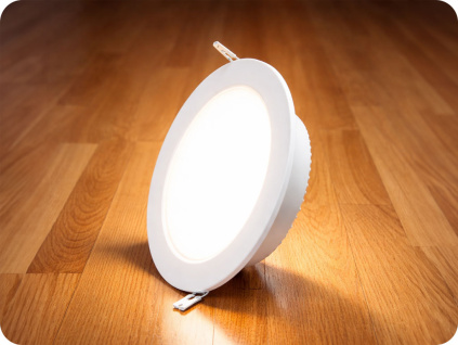 LED vstavaný panel s napájacím zdrojom 12W, 1200lm, Backlit, okrúhly