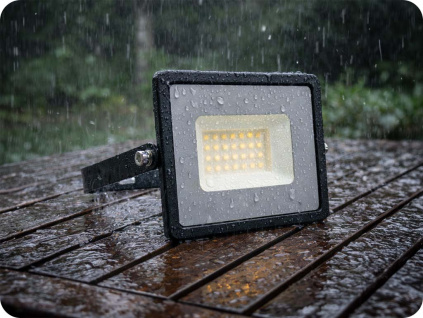 LED reflektor 30W, 2510lm, čierny