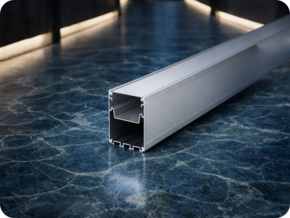 Hliníkový profil 2m pre LED pásy 2000x50x75mm