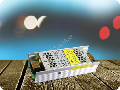 KOVOVÝ NAPÁJACÍ ADAPTÉR PRE LED PÁSIKY 60W/5A, 12V