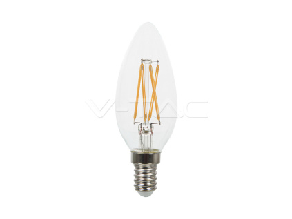 E14 LED RETRO FILAMENT ŽIAROVKA 4W, 400LM, C37, SAMSUNG CHIP
