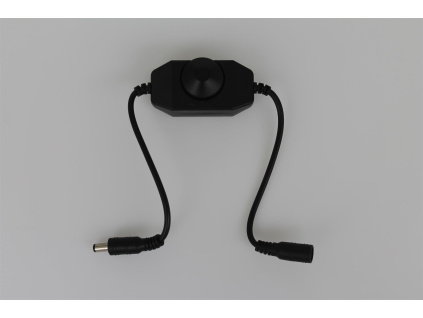 Stmievač pre LED pásy mechanický DM1-B 12-24V čierny [50278]