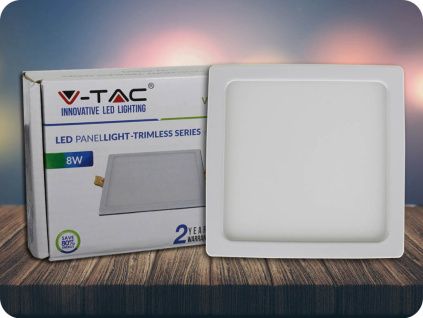 LED PANEL  8W, (800LM), HRANATÝ