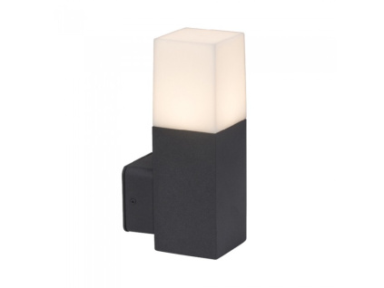 Nástenné LED svietidlo 1xGU10, 22 cm, čierne/biele, IP54