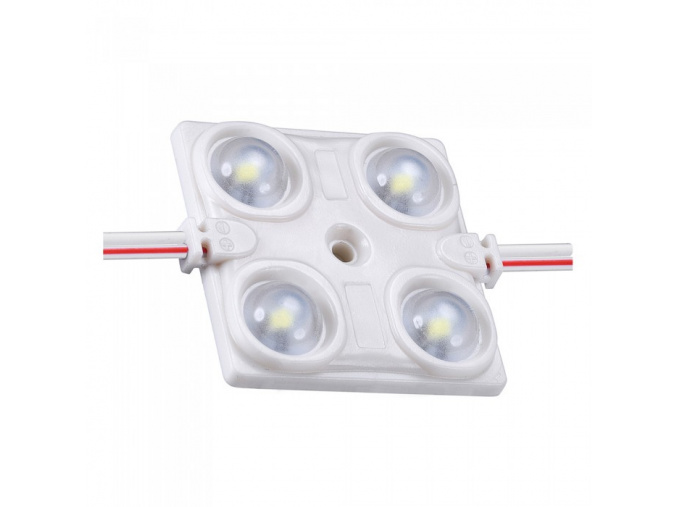 LED modul SMD2835, 1,44W (120lm), 4xLED,  IP68, 160°, červený