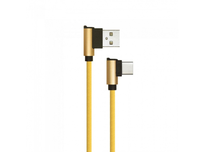 USB-C kábel, 1m, zlatý, 2,4A