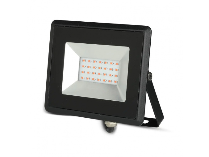 20W LED reflektor E-Series SMD, čierny, červené svetlo