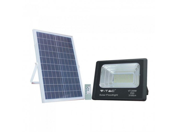 LED Solárny reflektor so 40W solárnym panelom, 3100lm, IP65, 2000mAh