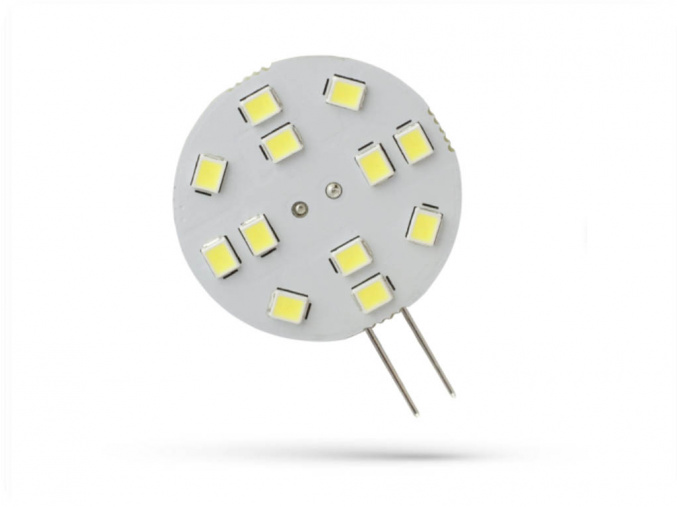 Spectrum LED žiarovka G4, 2W, 12LED, 12V, 30mm [WOJ+13782]