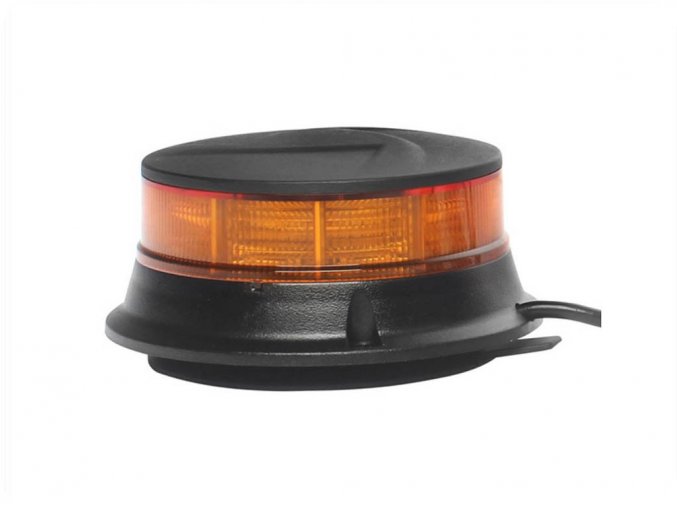 LED výstražný maják 19W, 12/24V,  30xLED, 2 módy, magnet, 2.5m kábel do autozapaľovača [ALR0071]