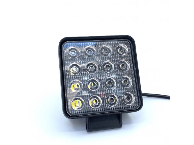 LED Epistar pracovné svetlo, hranaté, 24W, 2000 lm, 12/24V, IP67, 6500K [L0081-B]
