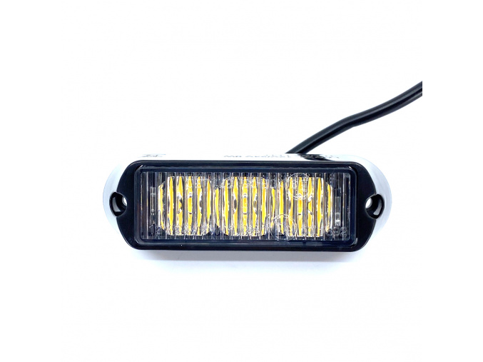 LED CREE výstražné svetlo, 9W, 12-24V, oranžové, IP67