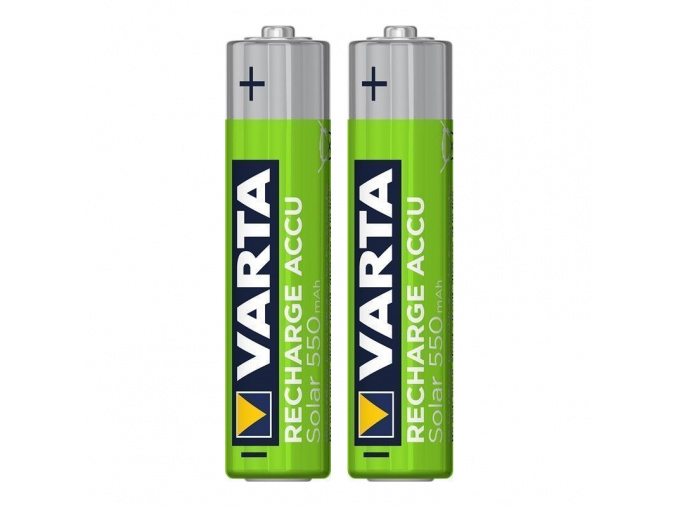 VARTA nabíjateľné NIMH Accu Solar AAA, 550 mAh, 1,2V, 2ks [VAR 56733 2x]