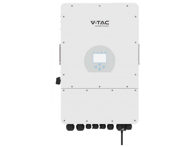 V-TAC Solárny invertor 10kW HYBRID s dotyk. LCD displejom THREE PHASE IP65