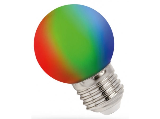 Spectrum LED žiarovka RGB, E27, G45, 1W [WOJ+13105]