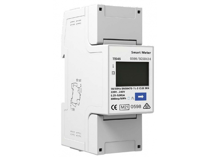 Smart Meter 200/230V 5( 80 )A RS485 2P MID