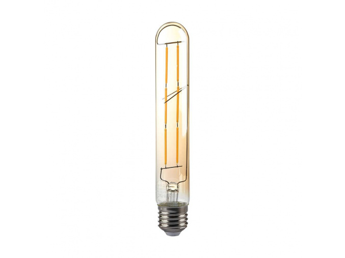 E27 T30 LED FILAMENT 6W, 600lm, 300°, jantár, sklo, 2200K