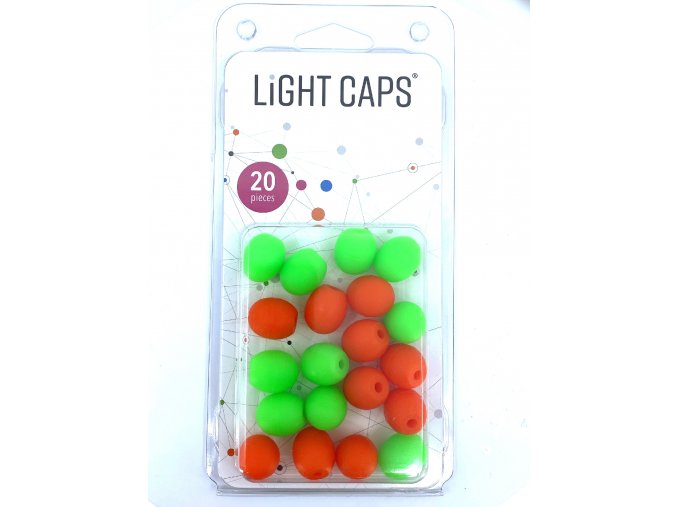 LIGHT CAPS®  mix oranžová+zelená, 20ks v balení