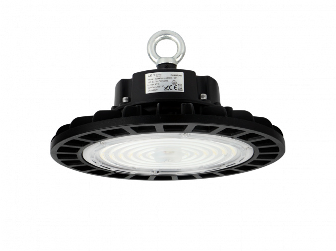 PRIME PHANTOM UFO highbay 100W, 19000lm (190lm/W),  4000K, 1-10V, 120° [203143]