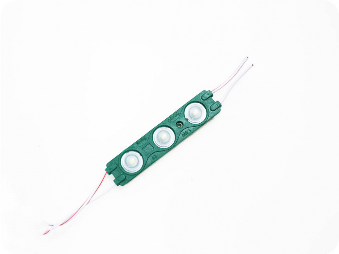 LED MODUL 1,5W, 3 LED, SMD 2835, IP67, zelený