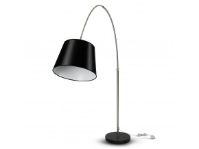 Lampa stojaca E27, 1920x1960mm, čierna