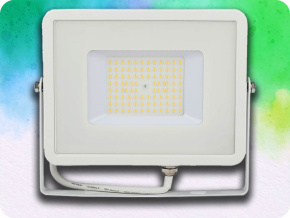 50W LED reflektor, 120lm/W, (6000lm), biely, Samsung chip