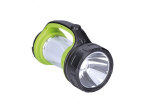 Solight nabíjacie LED svietidlo s lampášom, 3W Cree, 168lm + 200lm, zeleno-čierne (WN27) [WN27]