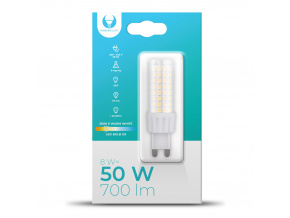 G9 LED žiarovka, 8W, 700LM, 330°