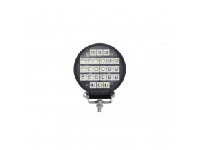 LED pracovné svetlo s vypínačom, okrúhle, 24W, 3600LM, 24xLED, 12/24V [L0157]