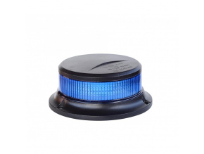 LED výstražný maják modrý s magnetom, 27W, 12/24V, 3m kábel do zapaľovača, R10 R65, 3 módy [ALR0056]