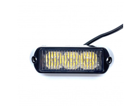 LED CREE výstražné svetlo, 9W, 12-24V, oranžové, IP67