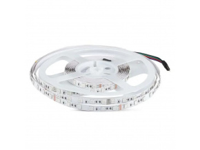 LED pás do interiéru RGB 24V, 7W/m, 140lm/m, 60LED/m, IP20