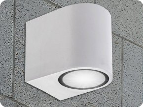 Nástenné LED svietidlo 1xGU10, IP54, biele
