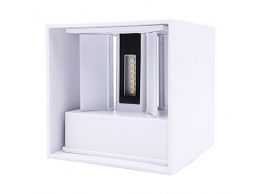 LED nástenné svietidlo LEDOM 2x3W, 450lm, IP54, biele [478184]