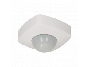 PIR senzor prítomnosti 360° max. LED 500W 3-2000lux min10 sek. max:30min. dosah priemer 20m biely [OR-CR-224]