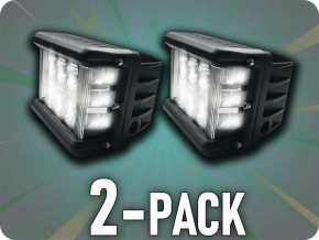 LED pracovné svetlo 25W, 1440lm, 12xLED, 12V/24V, IP67/2-PACK! [L0064]