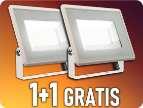 LED reflektor, 30W, 2510lm, biely, 1+1 zadarmo!