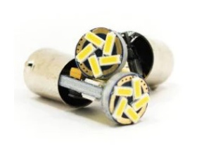 Einparts LED auto žiarovka BA9S 15SMD 4014 CANBUS 12V 6000K balenie 2ks [EPL273]