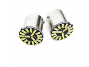 Einparts LED auto žiarovka 1156/P21W 18 SMD 4014 6000K 9-16V nieCANBUS 6000K balenie 2ks [EPL208]