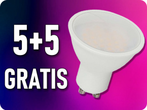 LED žiarovka GU10 2,9W, 250lm,100°, 5+5 zadarmo!