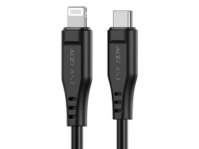Acefast kábel USB-C -> Lightning, MFi, 1,2m max.30W max. 3A čierny [C3-01 b]