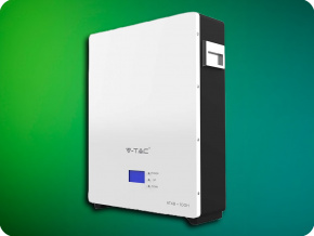 V-TAC Batéria pre solárne invertory 5,12kWh LiFePO4 nástenná montáž