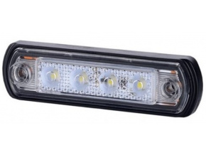 LED bočné obrysové svetlo, BIELE, LD676, 0,5W/1W, 12/24V [L1675]