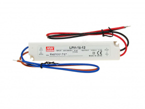 MEAN WELL NAPÁJACÍ ADAPTÉR PRE LED APLIKÁCIE, 18W/1.5A