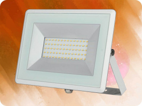 50W LED reflektor (4250lm), biely