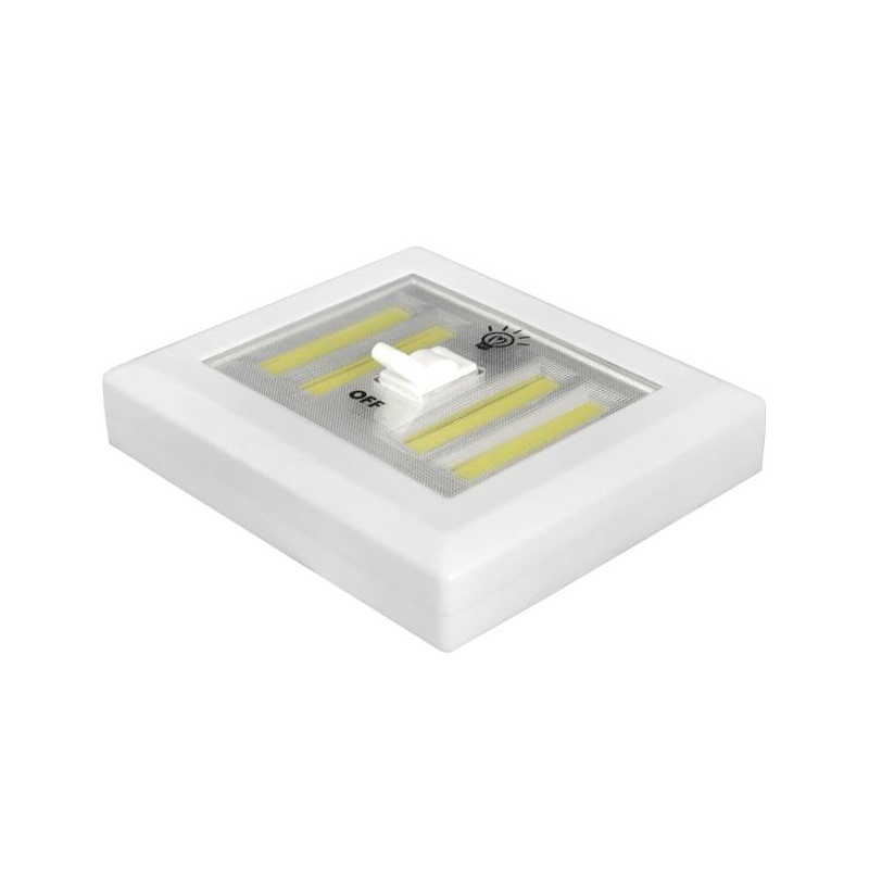 LED nástěnné svítidlo, 3W (200lm), 4AA baterie + magnet/nálepka