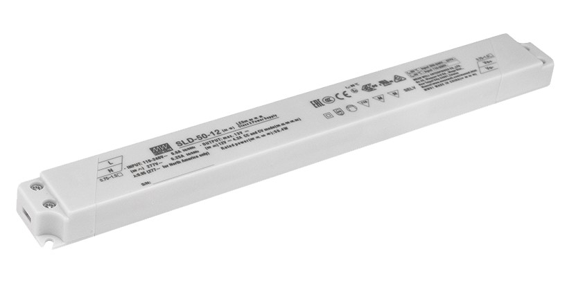 50W LED zdroj lineárny, 12V, SLD-50-12 modul AC/DC