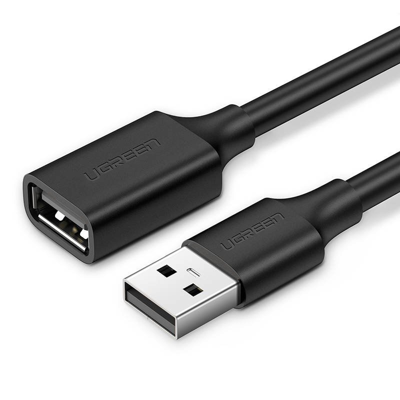 Obrázok UGREEN USB 2.0 predlžovací kábel 5m, čierny